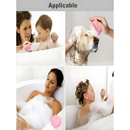 Set of 2 Soft Silicone Massage Bath Brushes with Soap Dispenser and Easy-Clean Design  Previous product  Next product