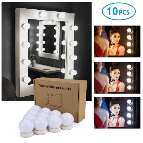 Vanity Mirror Light LED Bulbs for Makeup Mirror Stand (10 Bulbs)